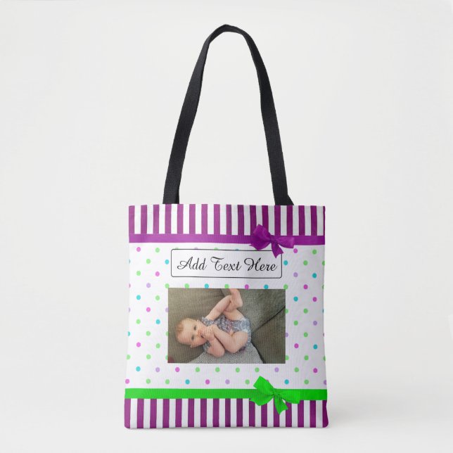 Personalized Photo Tote Bag, Add Photo! (Front)