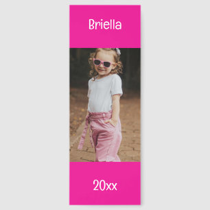 Personalized Photo Two Lines Custom Text Bookmarks