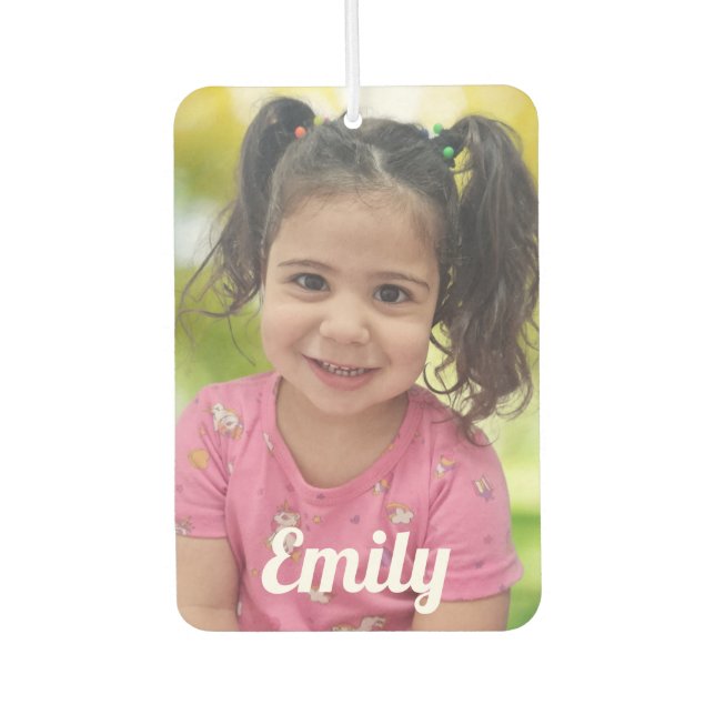 personalized photo two sided air freshener (Front)