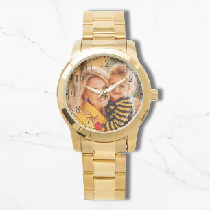 Personalized Photo Two Tone Keepsake for Her Watch