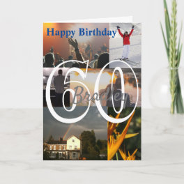 Personalized Photo Upload 60th Birthday Card