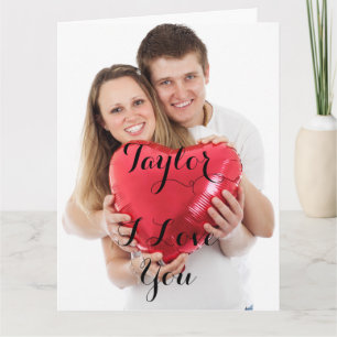 Personalized Photo Valentine's Day Card