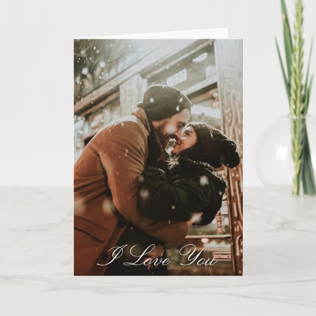Personalized Photo Valentine's Day Card (Front)