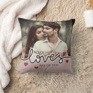 Personalized Photo Valentine's Day Couple Love Throw Pillow