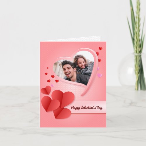Personalized photo Valentines day Holiday Card