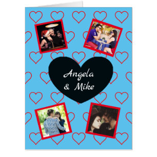 Personalized Photo Valentine's Day Jumbo Huge Card