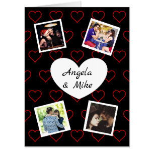 Personalized Photo Valentine's Day Jumbo Huge Card