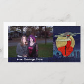 Personalized Photo Vintage Witch Woman Floating (Front/Back)