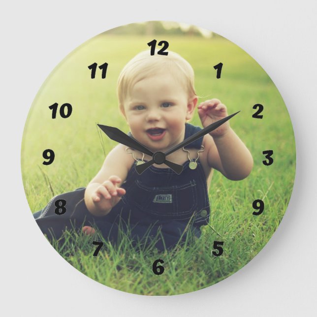 Personalized Photo Wall Clock (Front)