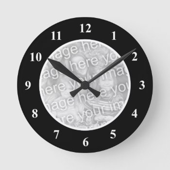 Personalized Photo Wall Clock For Baby Picture by photoedit at Zazzle