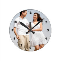 Personalized photo wall clock. Make your own! Round Clock Personalized photo wall clock. Make your own! Round Clock