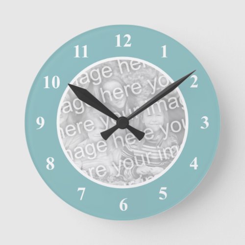 Personalized photo wall clock with your picture