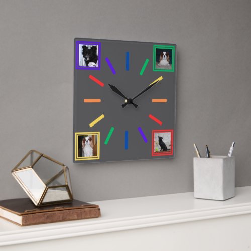 Personalized Photo Wanhohr Square Wall Clock