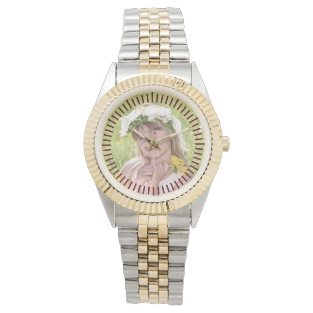 Personalized PHOTO Watch Man Woman Keepsake Custom (Front)
