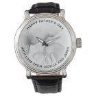 Personalized photo watch with custom message