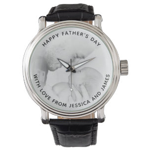 Personalized photo watch with custom message