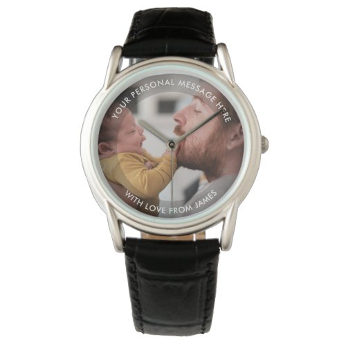 Personalized Photo Watch With Custom Text