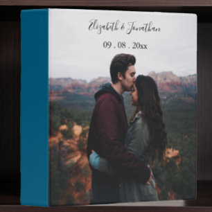 Personalized Photo Wedding Album 3 Ring Binder