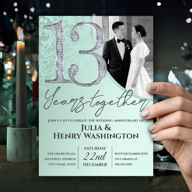Personalized Photo Wedding Anniversary  Invitation (Creator Uploaded)