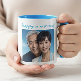 Personalized Photo Wedding Anniversary Mug