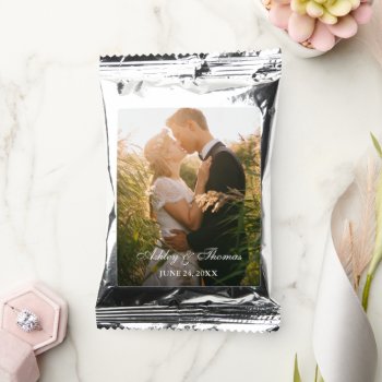 Personalized Photo Wedding Coffee Drink Mix by HappyMemoriesPaperCo at Zazzle