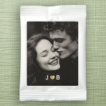 Personalized Photo Wedding Custom Initials Guest Margarita Drink Mix<br><div class="desc">Treat your guests to a fun, custom margarita drink mix featuring your favorite photo and modern monogram initials surrounding a sweet printed gold heart. This personalized wedding favor is perfect for beach weddings, destination celebrations, or chic cocktail receptions, giving guests a memorable signature drink to enjoy at home. Each single‑serve...</div>
