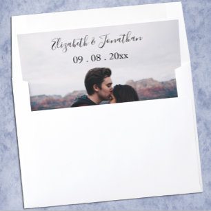 Personalized Photo Wedding Event Envelope Liner