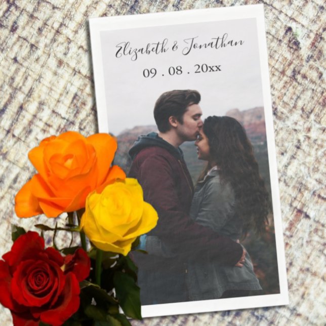 Personalized Photo Wedding Event Paper Guest Towels (Creator Uploaded)