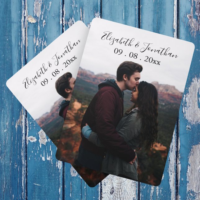 Personalized Photo Wedding Event Poker Cards (Creator Uploaded)