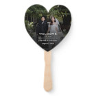 Personalized Photo Wedding Fan Program