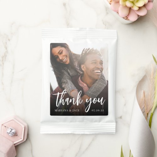 Personalized Photo Wedding Favor Hot Chocolate Drink Mix