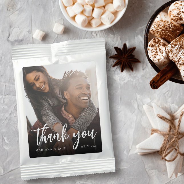 Personalized Photo Wedding Favor Hot Chocolate Drink Mix (Creator Uploaded)