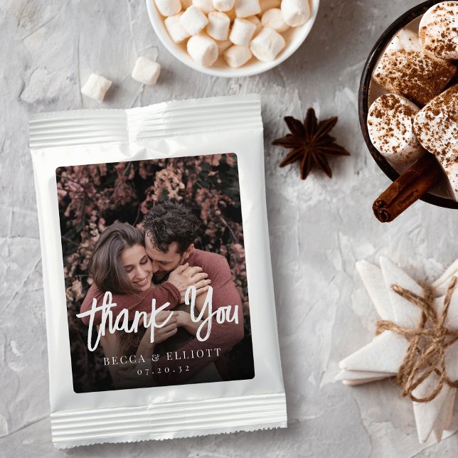 Personalized Photo Wedding Favor Hot Chocolate Drink Mix (Creator Uploaded)