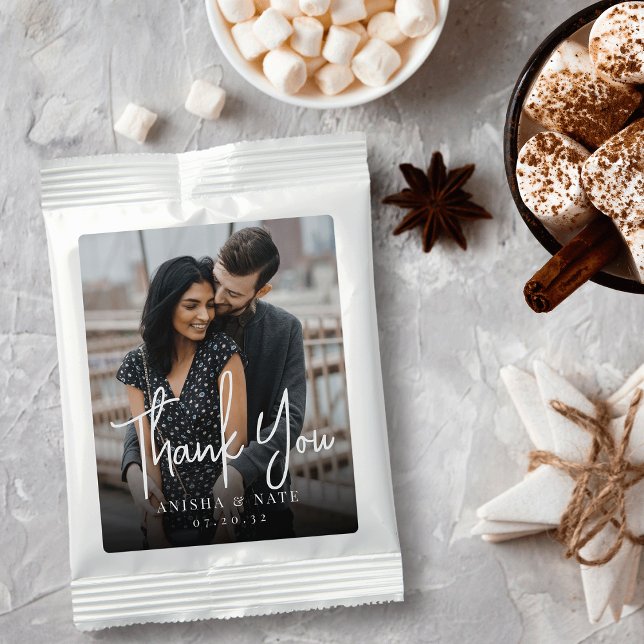 Personalized Photo Wedding Favor Hot Chocolate Drink Mix (Creator Uploaded)