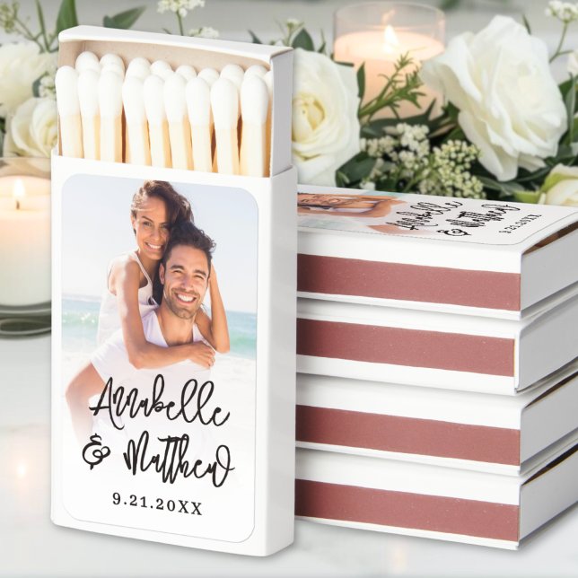 Personalized Photo Wedding Favor Matchboxes (Personalized Photo Wedding Favor Matchboxes)