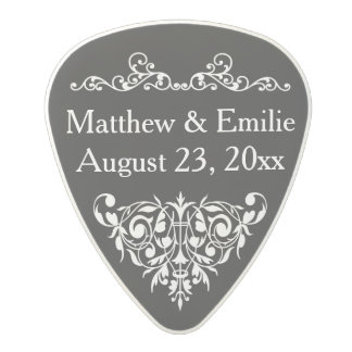 Personalized Photo Wedding Favor Polycarbonate Guitar Pick