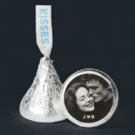 Personalized Photo Wedding Guest Monogram Hershey®'s Kisses®<br><div class="desc">Add a sweet touch to your reception tables with personalized Hershey’s Kisses featuring your favorite black‑and‑white couple photo and a tiny custom couples monogram at the bottom. These custom chocolate favors are perfect for sprinkling around centerpieces, filling favor bags, styling a dessert bar, or adding to welcome boxes for a...</div>