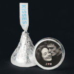 Personalized Photo Wedding Guest Monogram Hershey®'s Kisses®<br><div class="desc">Add a sweet touch to your reception tables with personalized Hershey’s Kisses featuring your favorite black‑and‑white couple photo and a tiny custom couples monogram at the bottom. These custom chocolate favors are perfect for sprinkling around centerpieces, filling favor bags, styling a dessert bar, or adding to welcome boxes for a...</div>