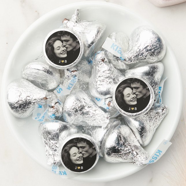 Personalized Photo Wedding Guest Monogram Hershey®'s Kisses® (Creator Uploaded)