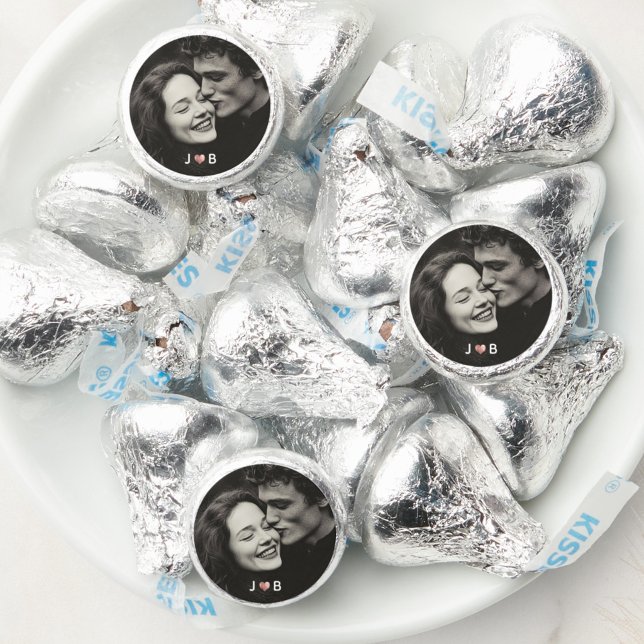 Personalized Photo Wedding Guest Monogram Hershey®'s Kisses® (Creator Uploaded)