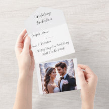 Personalized Photo Wedding Invitation Card | Custo