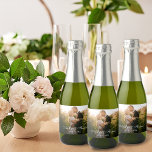 Personalized Photo Wedding Mini Sparkling Wine Label<br><div class="desc">Personalized Photo Wedding Mini sparkling wine Bottle Label</div>