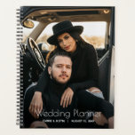 Personalized Photo Wedding Planner<br><div class="desc">Wedding planner with your favorite photo on the front and personalized with your details in chic lettering. Planner includes monthly and weekly layouts,  12 months,  60 pages with laminated soft cover front and back covers. CHOOSE soft or hard cover,  color of the spine and size when ordering.</div>