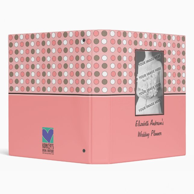 Personalized Photo Wedding Planner Binder (Background)