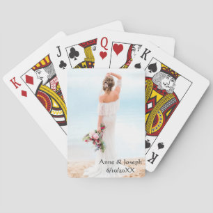 Personalized Photo Wedding Playing Cards