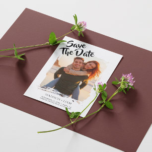 Personalized Photo Wedding Save the Date Card