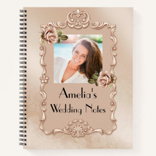 Personalized Photo Wedding Spiral Notebook