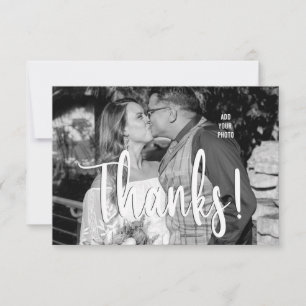 Personalized Photo Wedding Thank You Card