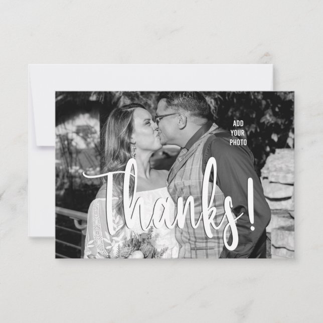 Personalized Photo Wedding Thank You Card (Front)