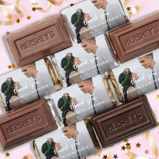 Personalized Photo Wedding Thank You Hershey's Miniatures